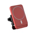 JJT-969 15W Max Output Magnetic Car Air Outlet Bracket Wireless Charger(Red)