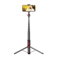 Aluminum Alloy Mobile Phone Bluetooth Selfie Stick Live Floor Tripod Bracket, Height: 1.5m