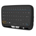 H18 2.4GHz Mini Wireless Air Mouse QWERTY Keyboard with Touchpad / Vibration for PC, TV(Black)