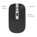 HXSJ M30 Rechargeable Wireless Mouse Metal Wheel Mute 2.4G Office Mouse 500 mAh Built-in Battery(Gre