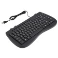 KB-301B Multimedia Notebook Mini Wired Keyboard, Cangjie Version (Black)