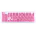 104 Keys Double Shot PBT Backlit Keycaps for Mechanical Keyboard(Pink)
