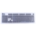 104 Keys Double Shot PBT Backlit Keycaps for Mechanical Keyboard (Grey)