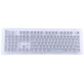 104 Keys Double Shot PBT Backlit Keycaps for Mechanical Keyboard (White)