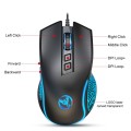HXSJ X100 7-buttons 3600 DPI Cool Glowing Wired Gaming Mouse, Cable Length: 1.5m (Black)