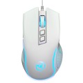 HXSJ X100 7-buttons 3600 DPI Cool Glowing Wired Gaming Mouse, Cable Length: 1.5m (White)