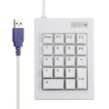 DX-18A 18-keys USB Wired Mechanical Black Shaft Mini Numeric Keyboard (White)