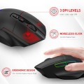 MKESPN X11 Bluetooth Three-modes Charging Wireless RGB Gaming Mouse