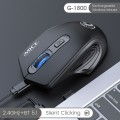 iMICE G-1800 Rechargeable 4 Buttons 1600 DPI 2.4GHz & Bluetooth Silent Wireless Mouse for Computer P