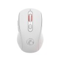 iMICE W-718 Rechargeable 6 Buttons 1600 DPI 2.4GHz Silent Wireless Mouse for Computer PC Laptop (Whi