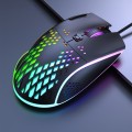 iMICE T97 Gaming Mouse RGB LED Light USB 7 Buttons 7200 DPI Wired Gaming Mouse (Black)