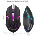 FOREV FV136 1000dpi Wired Gaming RGB Lighted Mouse (Black)