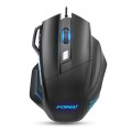 FOREV FV-X7 3200dpi Wired Mechanical Gaming RGB Lighted Mouse (Black)