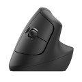 Logitech Lift Vertical 1000DPI 2.4GHz Ergonomic Wireless Bluetooth Dual Mode Mouse (Black)