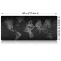 Extended Large Anti-Slip World Map Pattern Soft Rubber Smooth Cloth Surface Game Mouse Pad Keyboard