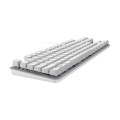 Logitech K835 Mini Mechanical Wired Keyboard, Red Shaft (White)