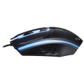 Chasing Leopard 199 USB 1600DPI Three-speed Adjustable LED Backlight Wired Optical Gaming Mouse, Len