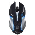 Chasing Leopard K1 USB 1600DPI Three-speed Adjustable LED Backlight Mute Wired Optical Gaming Mouse,