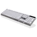 ZGB Q17 104 Keys USB Wired Suspension Gaming Office Keyboard for Laptop, PC(White)