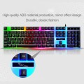 ZGB G21 1600 DPI Professional Wired Colorful Backlight Mechanical Feel Suspension Keyboard + Optical