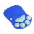 MONTIAN Cat Claw Shape Slow Soft Bracer Non-slip Silicone Mouse Pad(Dark Blue)