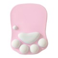 MONTIAN Cat Claw Shape Slow Soft Bracer Non-slip Silicone Mouse Pad (Pink)