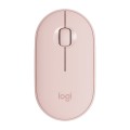 Logitech Pebble Cobblestone Shape Thin 3-keys 1000DPI Mute Wireless Bluetooth Optical Mouse, Wireles