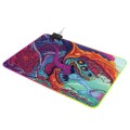 Computer Monster Pattern Illuminated Mouse Pad, Size: 35 x 25 x 0.4cm