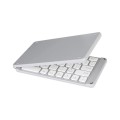 K018 USB Charging Foldable 67 Keys Bluetooth Wireless Keyboard (Silver)