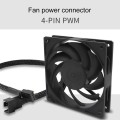 F120 Computer CPU Radiator Cooling Fan (Black)