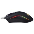 HXSJ A869 Colorful Glowing Wired Game 7-Keys 3200 DPI Adjustable Ergonomics Optical Mouse