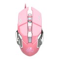 HXSJ X500 Glowing Wired Gaming Mouse 6-Keys 3200 DPI Adjustable Ergonomics Optical Mouse for Desktop