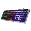 Chasing Leopard G21 USB 104-keys Waterproof Floating Round Punk Keycap Colorful Backlight Mechanical