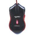 HXSJ A903 Wired 6 Keys 3200 DPI Adjustable Ergonomics Optical Gaming Mouse(Black)