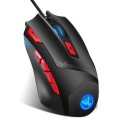 HXSJ S800 Wired Mechanical Macros Define 9 Programmable Keys 6000 DPI Adjustable Gaming Mouse with L