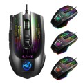 HXSJ J500 7 Keys RGB Programmable Display Screen Gaming Wired Mouse