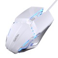 YINDIAO 6 Keys Gaming Office USB Mute Mechanical Wired Mouse(White)