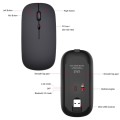 HXSJ M90 2.4GHz Ultrathin Mute Rechargeable Dual Mode Wireless Bluetooth Notebook PC Mouse (White)
