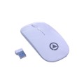 YINDIAO A2 2.4GHz 1600DPI 3-modes Adjustable Wireless Silent Mouse, Battery Powered(White)