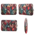 Lisen 13 inch Sleeve Case Colorful Leaves Zipper Briefcase Carrying Bag for Macbook, Samsung, Lenovo