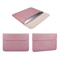 PU01S PU Leather Horizontal Invisible Magnetic Buckle Laptop Inner Bag for 13.3 inch laptops (Pink)