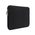 Diamond Texture Laptop Liner Bag, Size: 12-13 inch(Black)