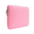 Diamond Texture Laptop Liner Bag, Size: 14-15.4 inch (Pink)