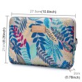 Lisen 9.8 inch Sleeve Case Colorful Leaves Zipper Briefcase Carrying Bag(Grey)