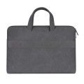 ST06 Waterproof PU Leather Zipper Hidden Portable Strap One-shoulder Handbag for 13.3 inch Laptops,
