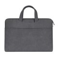 ST06 Waterproof PU Leather Zipper Hidden Portable Strap One-shoulder Handbag for 15.6 inch Laptops,