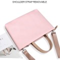 PU Waterproof Laptop Handbag Crossbody Bag for 13.3 inch Laptops(Pink)