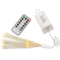 30cm Explosion Ball Fireworks Dimmable Copper Wire LED String Light, 150 LEDs Batteries Box LED Deco