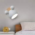 Creative Cartoon E27 LED White Light Wall Lamp for Bedside Passage (White)
