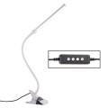 LED Desk Lamp 8W Folding Adjustable USB Charging Eye Protection Table Lamp, USB Charge Version(White
